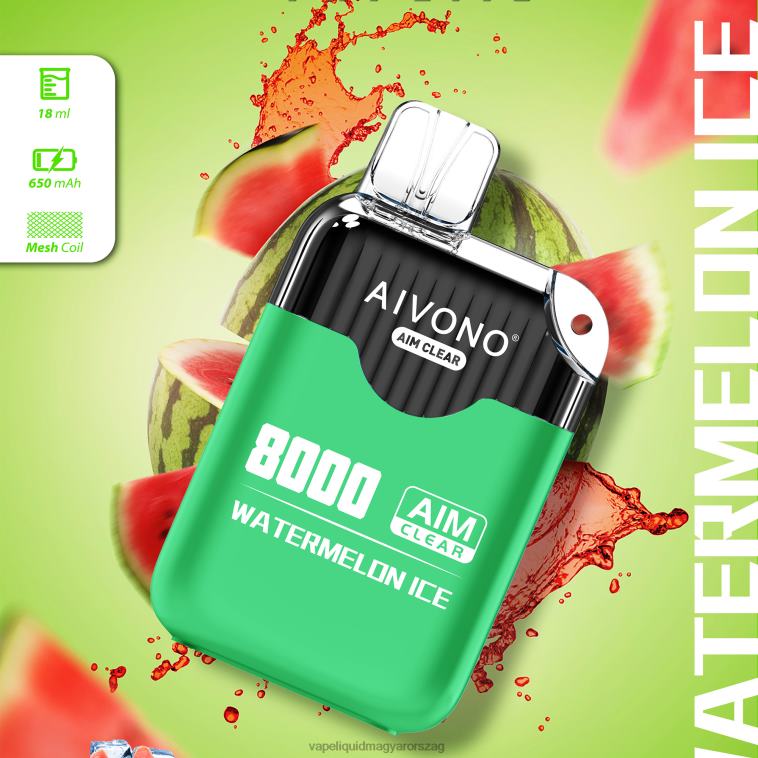 Aivono AIM CLEAR 8000 görögdinnye jég 8H800204 - Vape Pen