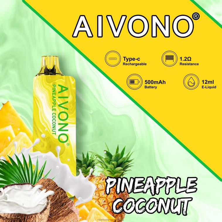 Aivono AIM GUN 7000 ananász kókusz 8H800106 - Vape Magyarország