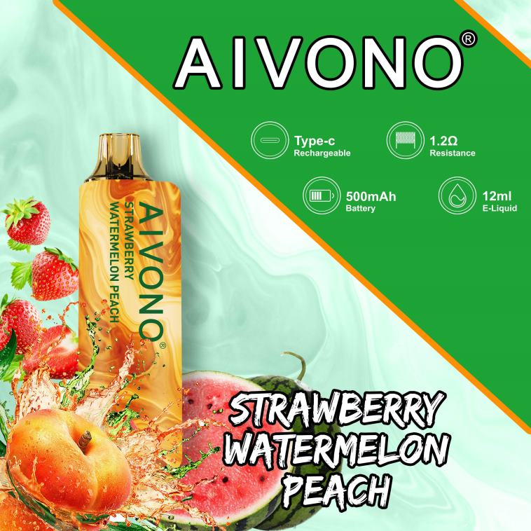 Aivono AIM GUN 7000 epres görögdinnye barack 8H800108 - Vape Liquid