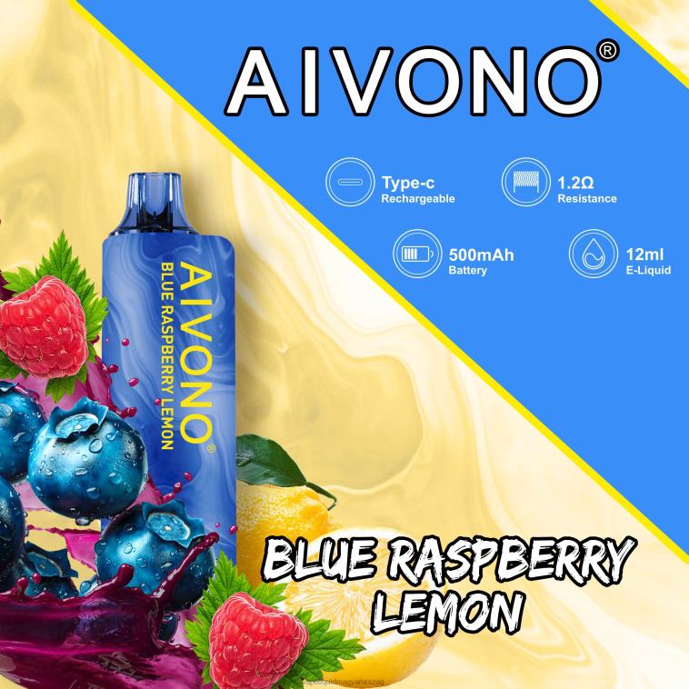 Aivono AIM GUN 7000 áfonya málna citrom 8H800109 - Vape Pen