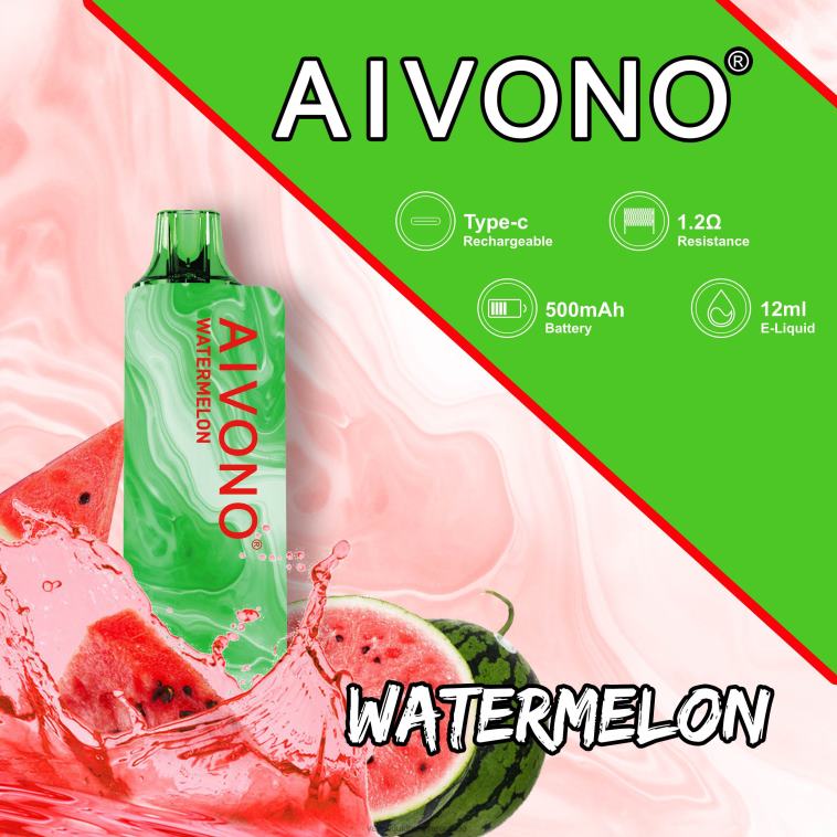 Aivono AIM GUN 7000 görögdinnye 8H800110 - E-Liquid Utántöltő Folyadék