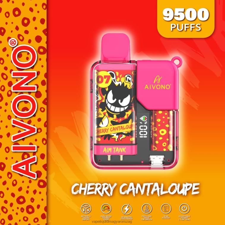 Aivono AIM TANK 9500 cseresznye sárgadinnye 8H80045 - E-Liquid Utántöltő Folyadék