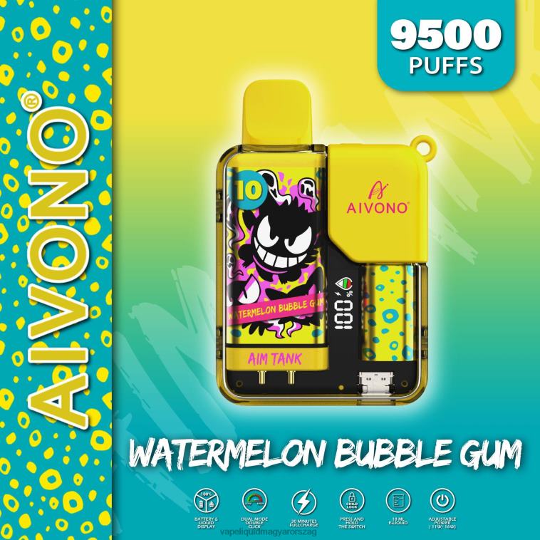 Aivono AIM TANK 9500 görögdinnye rágógumi 8H80044 - Vape Pen