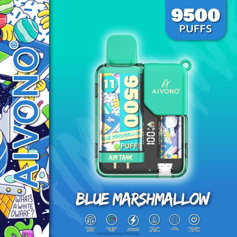 Aivono AIM TANK 9500 kék mályvacukor 8H80042 - Vape E Cigi