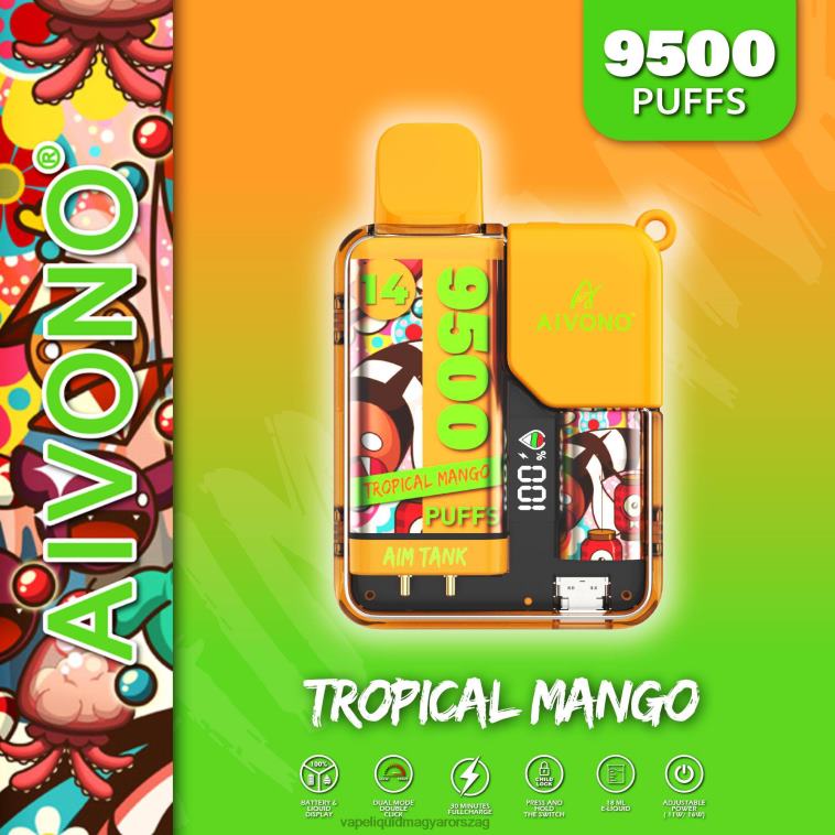 Aivono AIM TANK 9500 trópusi mangó 8H80039 - Vape Pen