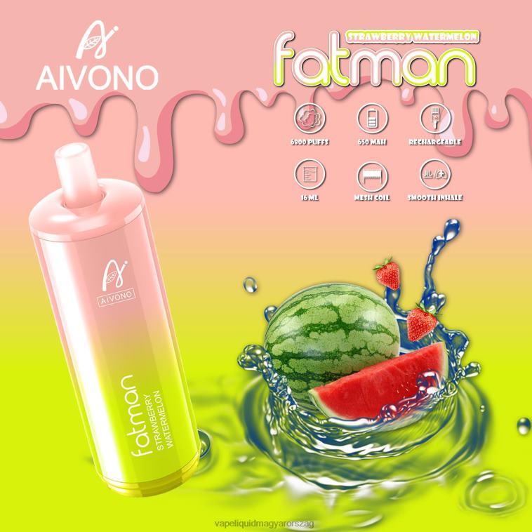 Aivono FATMAN 6800 epres görögdinnye 8H80030 - E-Liquid Utántöltő Folyadék