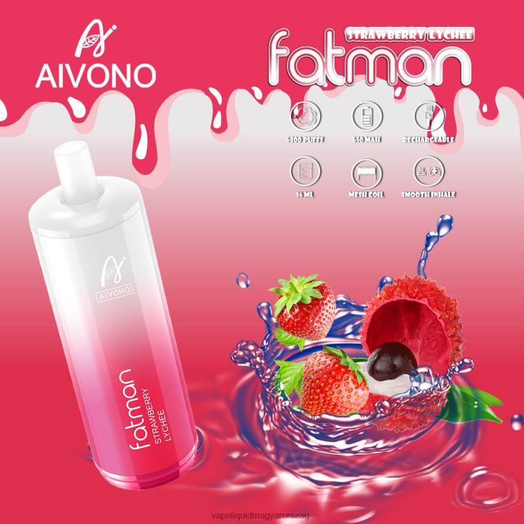 Aivono FATMAN 6800 epres licsi 8H80023 - Vape Liquid