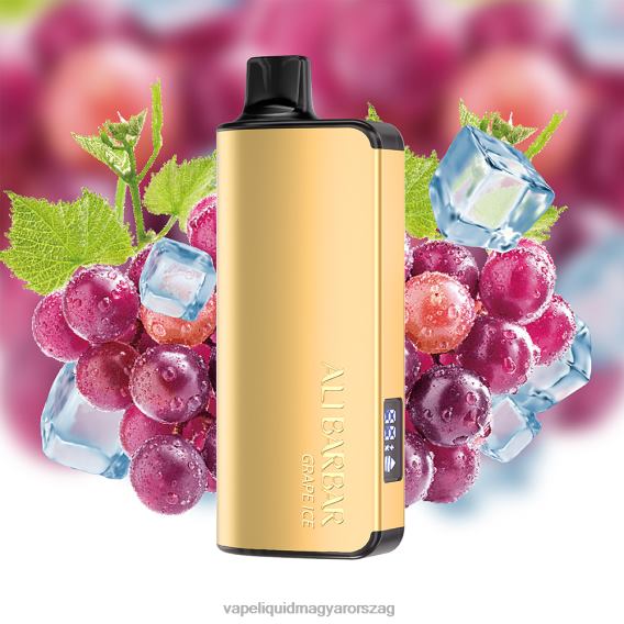 Alibarbar Ingot 9000 eldobható vape szőlőjég L268B20 - E-Liquid Utántöltő Folyadék