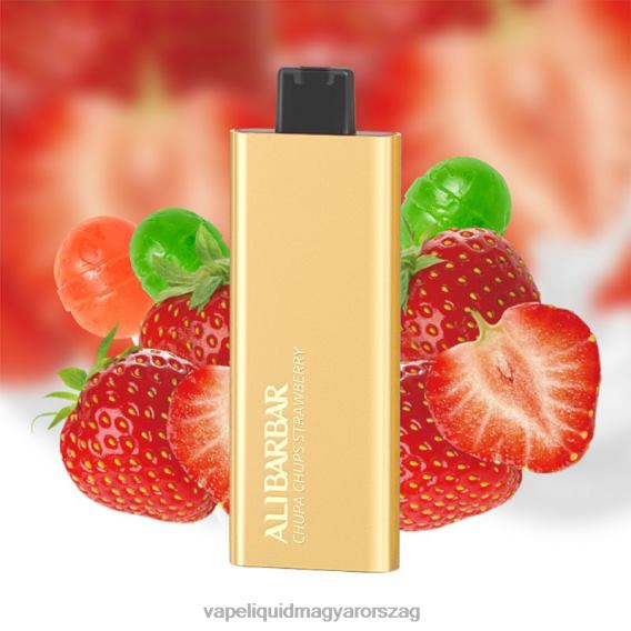 Alibarbar Pandora 7000 eldobható vape chupa chups eper L268B53 - Vape Liquid
