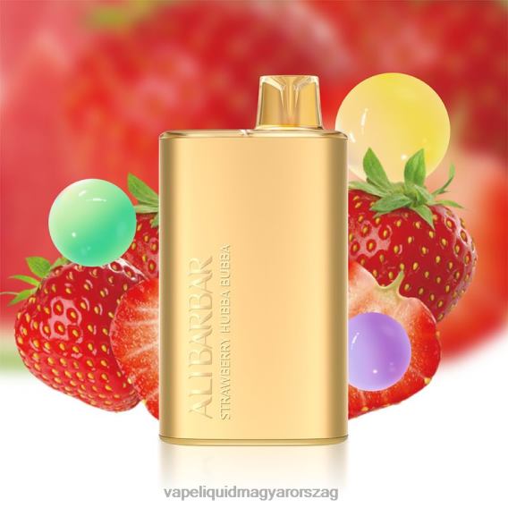 Alibarbar Rich 8000 eldobható vape eper hubba bubba L268B12 - Vape E Cigi
