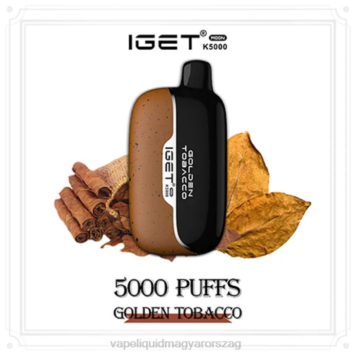 IGET Moon K5000 arany dohány 4VL01 - Vape Lietuva