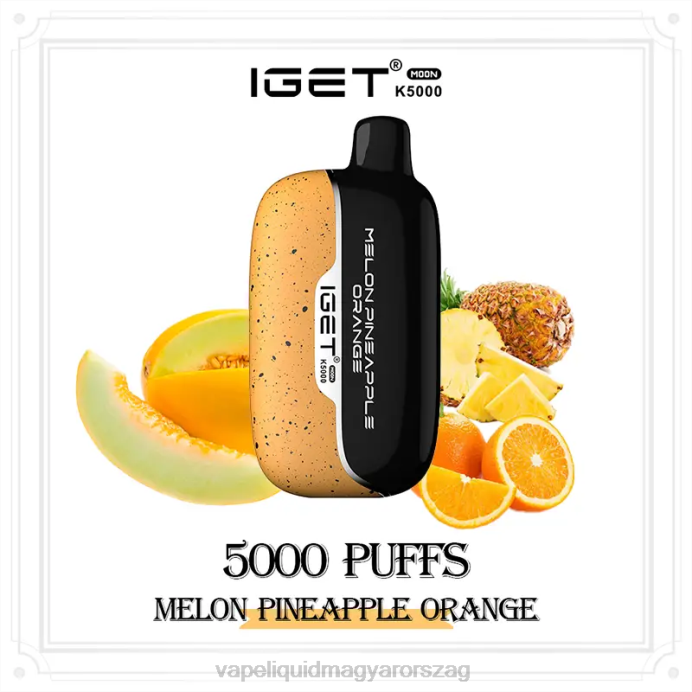 IGET Moon K5000 dinnye ananász narancs 4VL013 - Vape Liquid