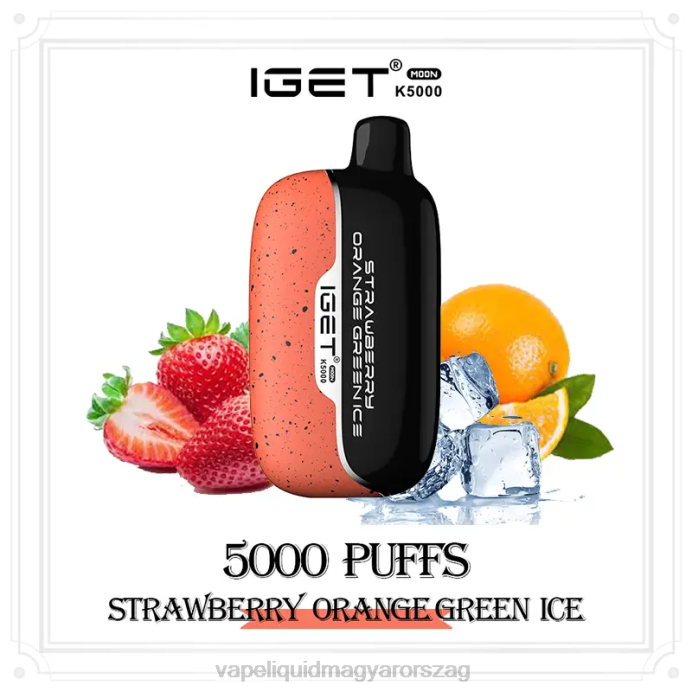 IGET Moon K5000 eper narancs zöld jég 4VL012 - Vape Mod
