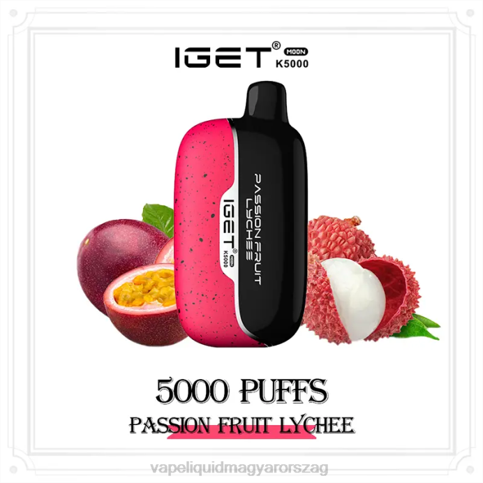 IGET Moon K5000 maracuja licsi 4VL010 - Vape Skystis