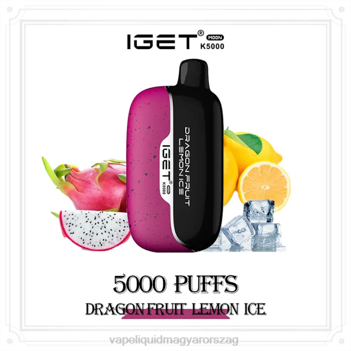 IGET Moon K5000 sárkány gyümölcs citrom jég 4VL020 - Vape Skystis