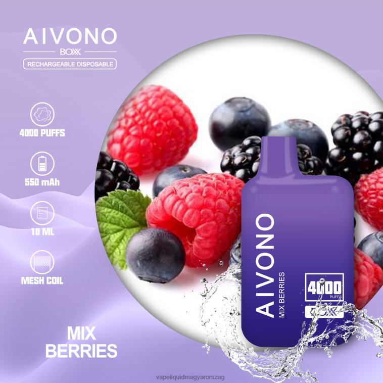 Aivono AIM BOXX 4000 keverjük össze a bogyókat 8H800215 - E-Liquid Utántöltő Folyadék