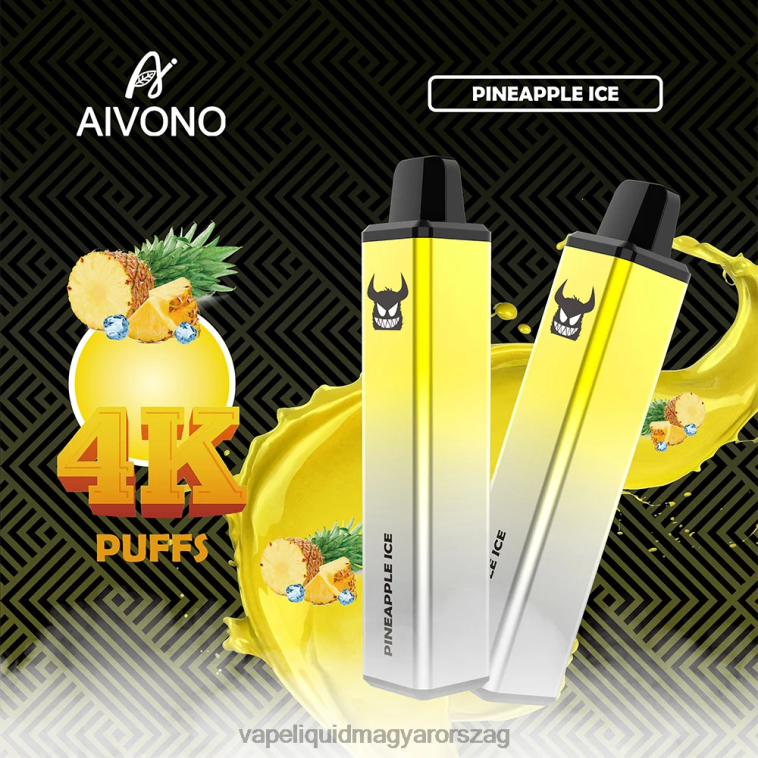 Aivono AIM FREAK 4000 ananász jég 8H800255 - E-Liquid Utántöltő Folyadék