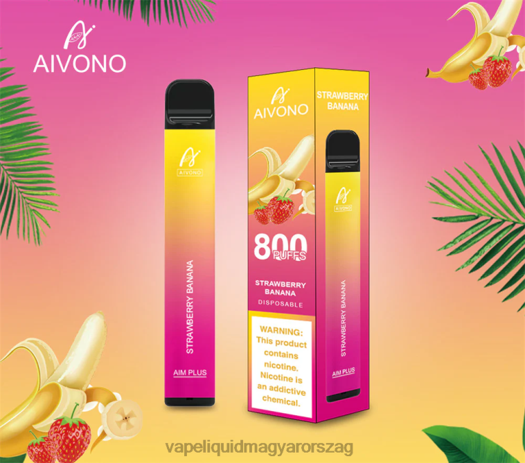 Aivono AIM PLUS 800 eper banán 8H800192 - Vape E Cigi