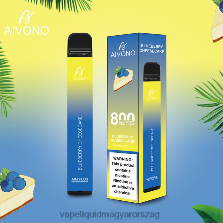 Aivono AIM PLUS 800 áfonyás sajttorta 8H800174 - Vape Pen