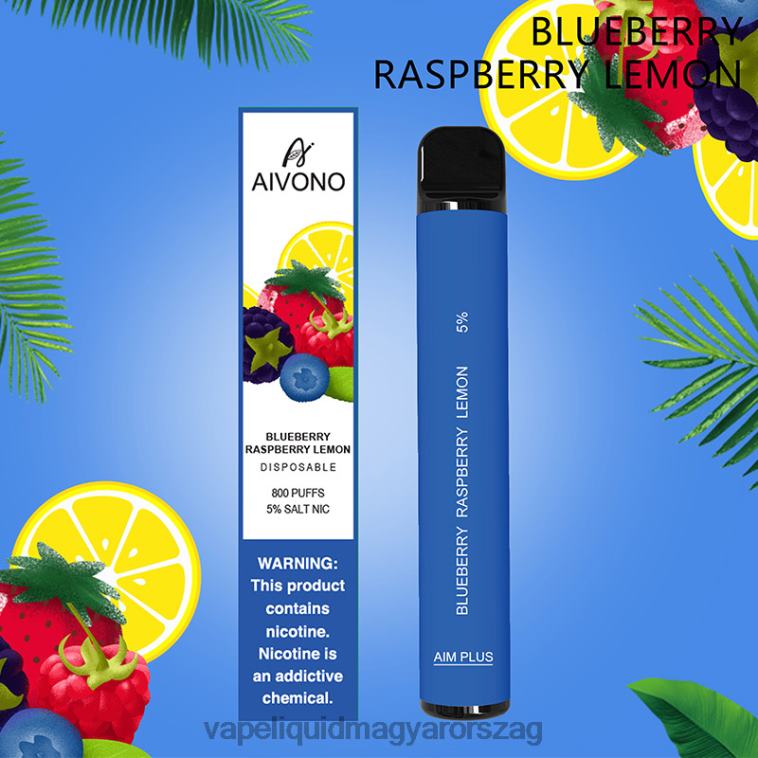Aivono AIM PLUS 800 áfonya málna citrom 8H800173 - Vape Liquid