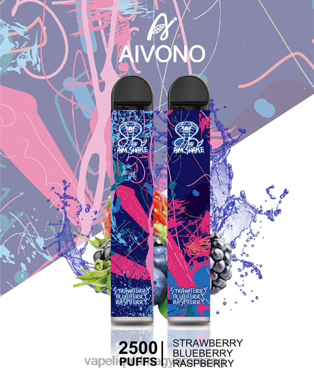 Aivono AIM SNAKE 2500 eper áfonya málna 8H800318 - Vape Liquid