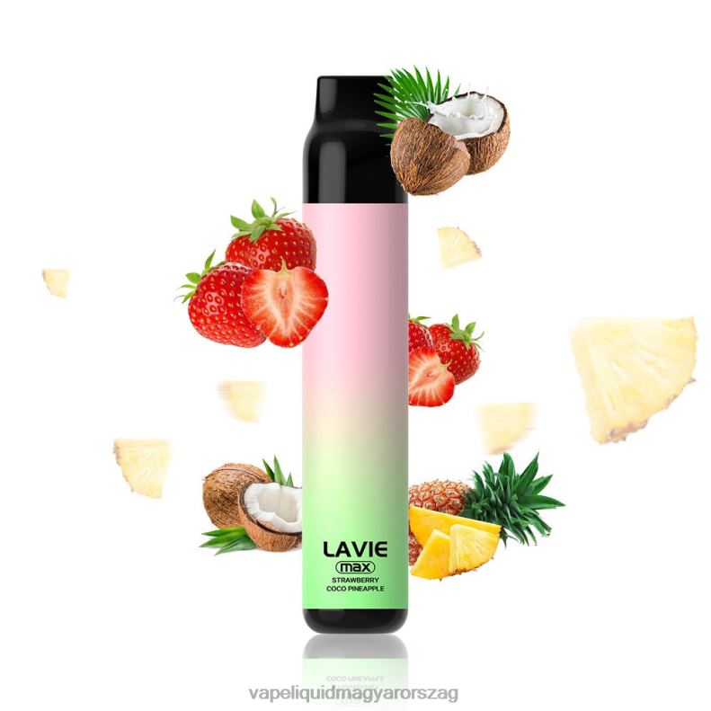 LAVIE BAR 5000 fújás - max epres kókusz alma 4PXV4283 - Vape Liquid