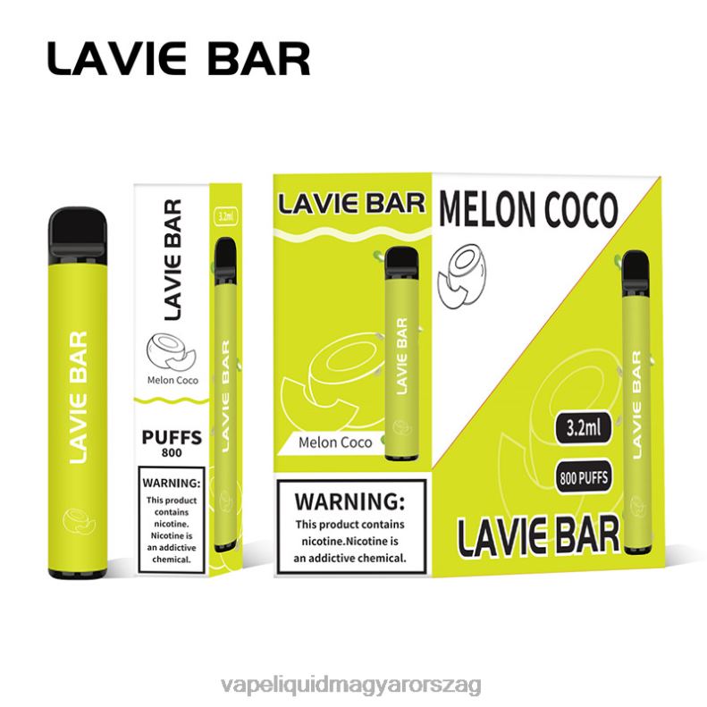 LAVIE BAR 800 fújás dinnye kókusz 4PXV4315 - E-Liquid Utántöltő Folyadék