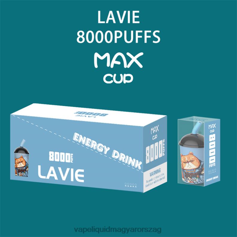 LAVIE Max Cup 8000 fújás energiaital 4PXV4259 - Vape Pen