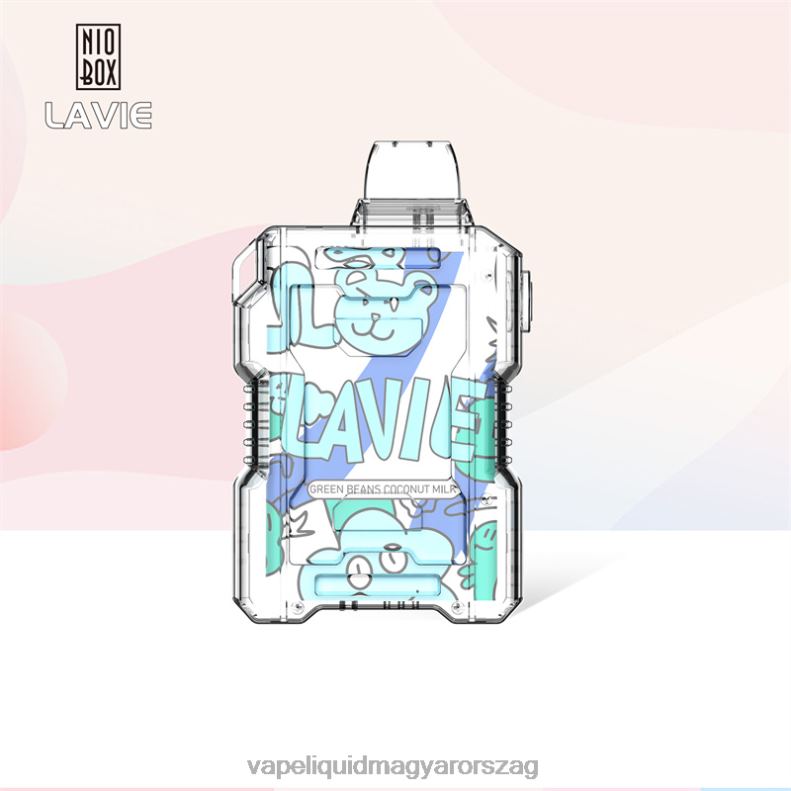 LAVIE NIO BOX 9000 fújás zöldbab kókusztej 4PXV4188 - Vape Liquid