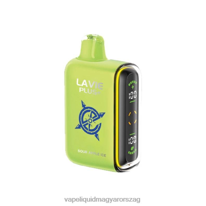LAVIE PLUS 15000 fújás savanyú almajég 4PXV4100 - E-Liquid Utántöltő Folyadék