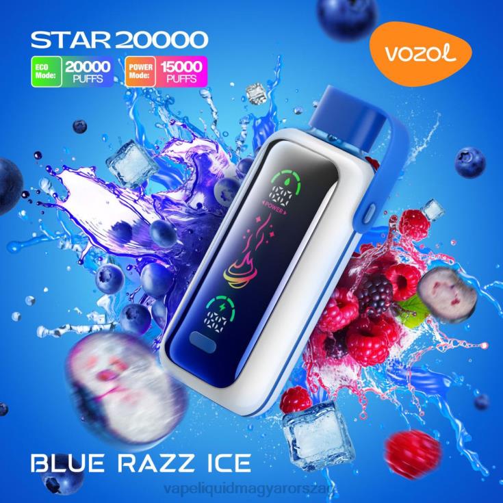 VOZOL STAR 20000 kék razz jég V260L4 | Vape Pen