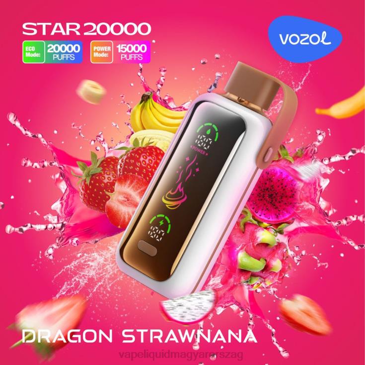 VOZOL STAR 20000 sárkány strawnana V260L8 | Vape Liquid
