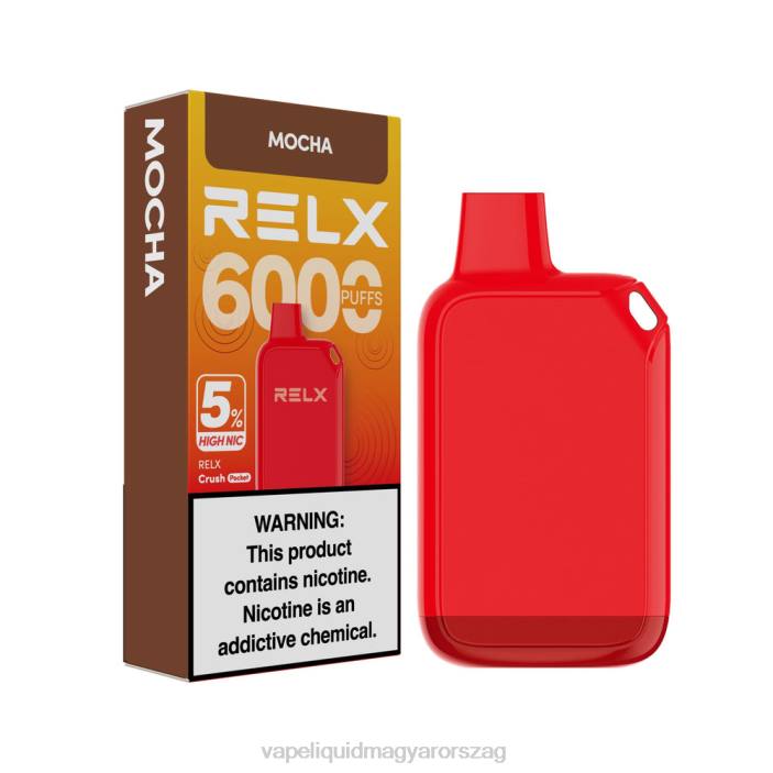 RELX Crush Pocket 6000 5% magas nic mohaachát Z6L025 E-Liquid Utántöltő Folyadék