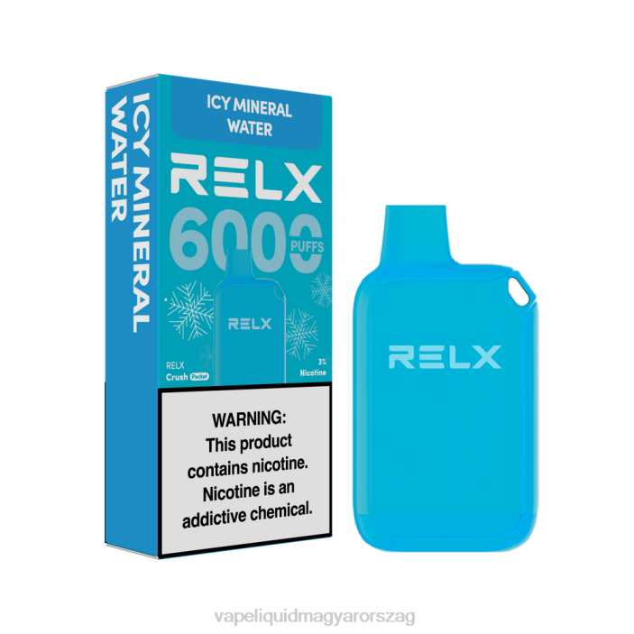 RELX Crush Pocket 6000 jeges jeges ásványvíz Z6L023 Vape Liquid