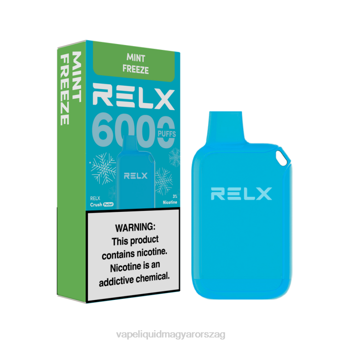 RELX Crush Pocket 6000 jeges mentafagyasztás Z6L012 Vape E Cigi