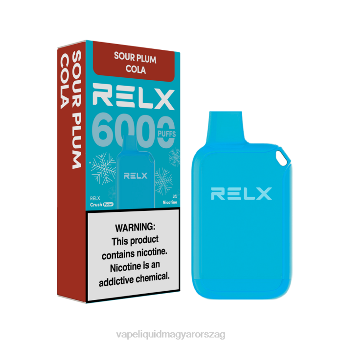 RELX Crush Pocket 6000 jeges savanyú szilva kóla Z6L019 Vape Pen