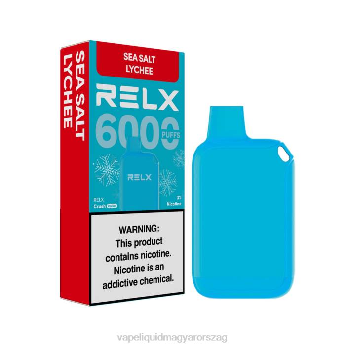 RELX Crush Pocket 6000 jeges tengeri sós licsi Z6L014 Vape Pen