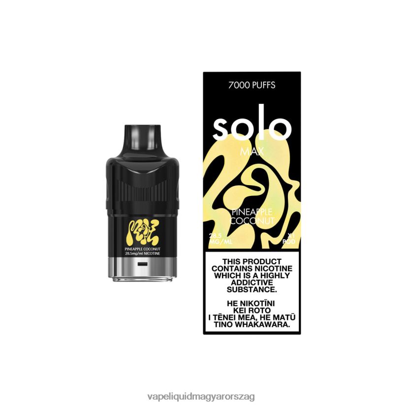 Solo MAX hüvely ananász kókusz 84B08875 - E-Liquid Utántöltő Folyadék