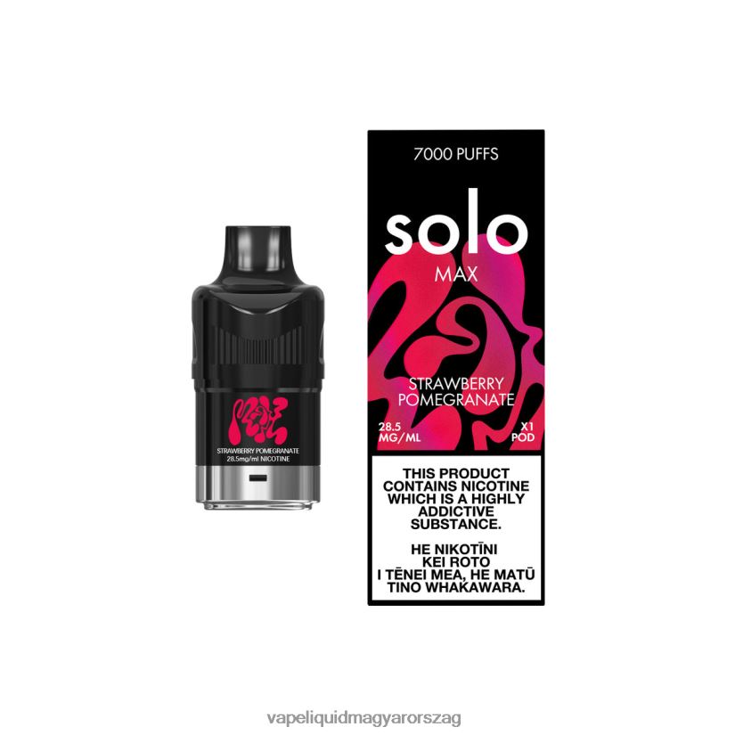Solo MAX hüvely epres gránátalma 84B08884 - Vape Pen