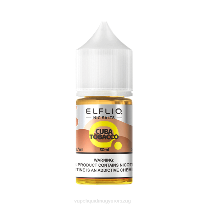 ELFBAR ELFLIQ Nic só 30 ml Kuba dohány HFPZ16 Vape Magyarország