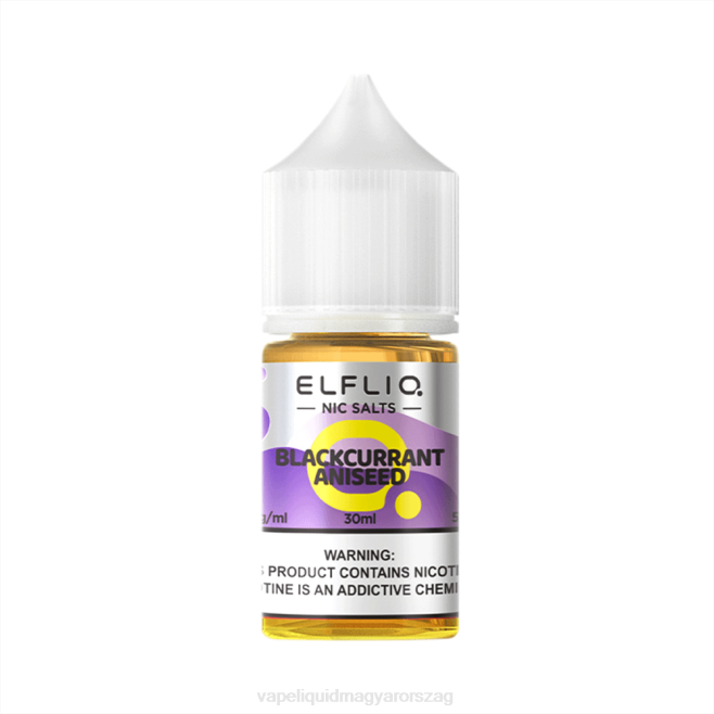 ELFBAR ELFLIQ Nic só 30 ml fekete ribizli ánizs HFPZ9 Vape Pen