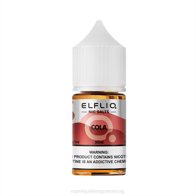 ELFBAR ELFLIQ Nic só 30 ml kóla HFPZ15 E-Liquid Utántöltő Folyadék