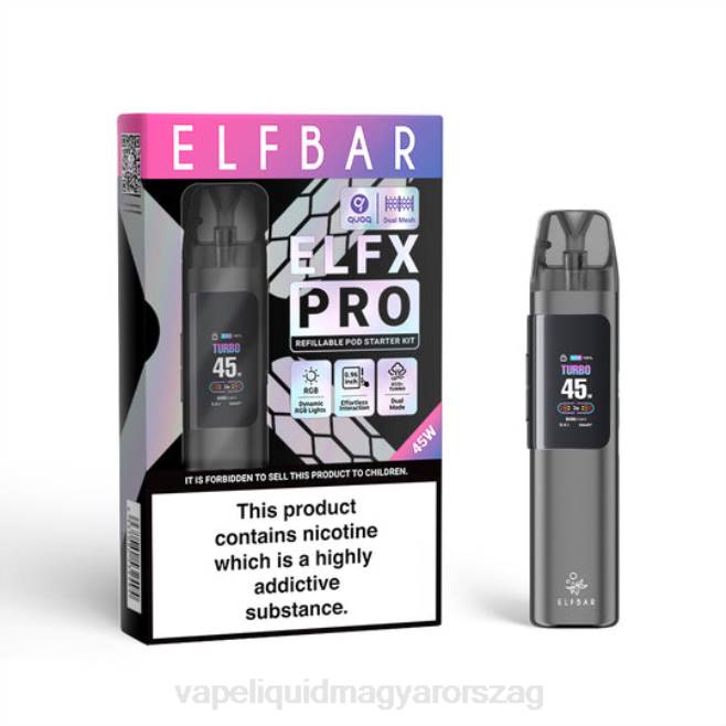 ELFBAR ELFX Pro Nyissa meg a POD -eszközt szürke HFPZ3 Vape Liquid