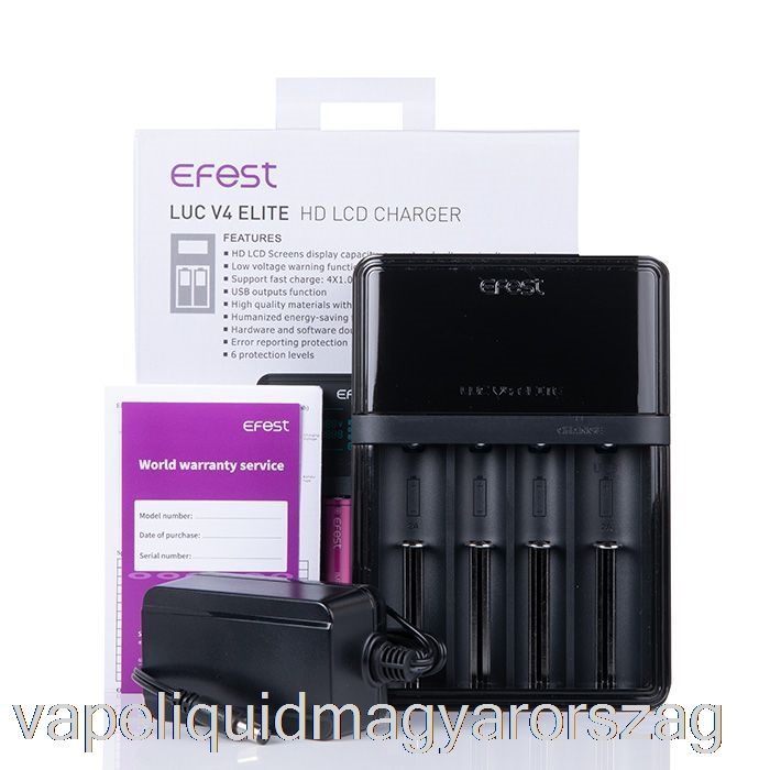 Efest Luc V4 Elite Hd Lcd Töltő Vape Toll