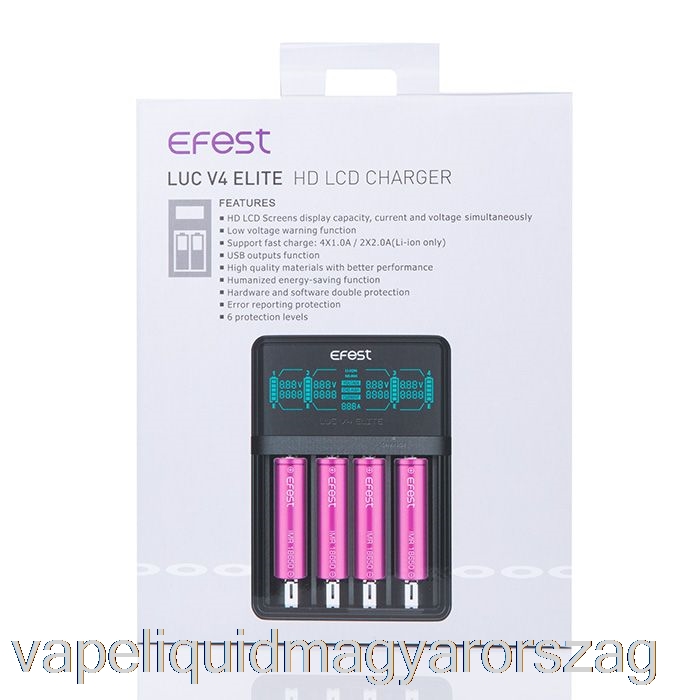 Efest Luc V4 Elite Hd Lcd Töltő Vape Toll