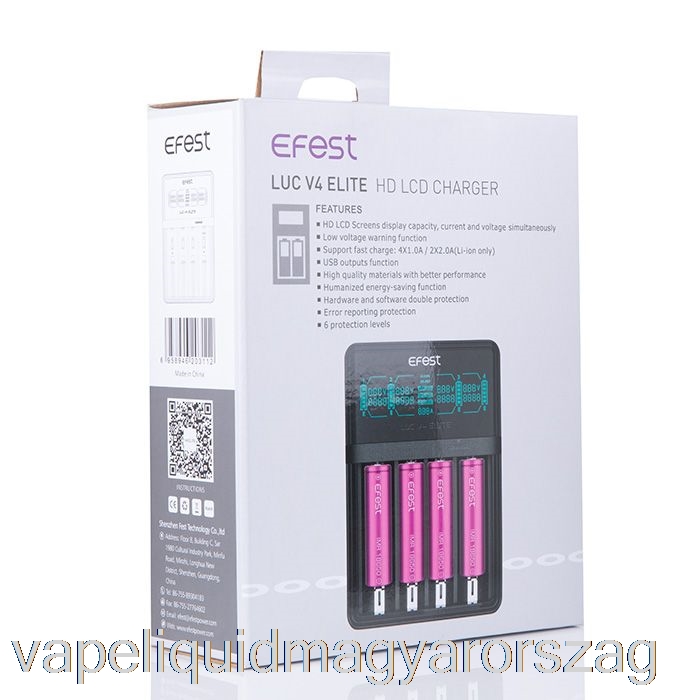 Efest Luc V4 Elite Hd Lcd Töltő Vape Toll
