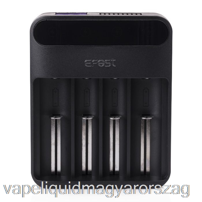 Efest Lush Q4 4 Rekeszes Intelligens Led Akkumulátortöltő Vape Toll