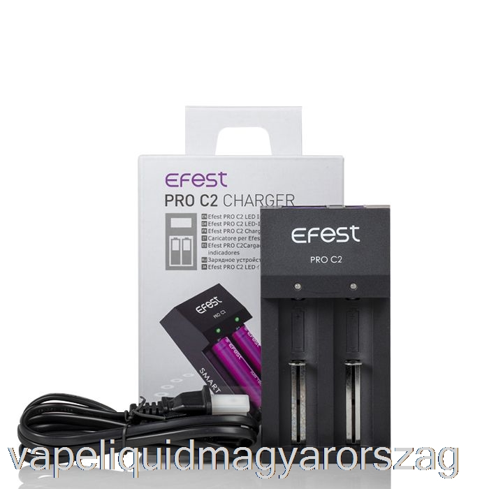 Efest Pro C2 2-rekeszes Intelligens Akkumulátortöltő Vape E Cigi
