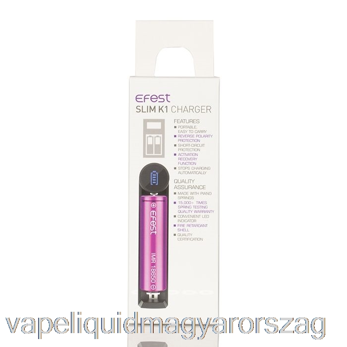 Efest Slim K1 Egynyílásos Akkumulátortöltő Vape Folyadék