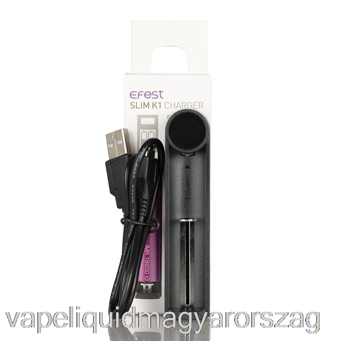 Efest Slim K1 Egynyílásos Akkumulátortöltő Vape Folyadék